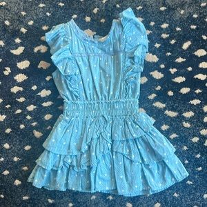 Blue and Polka Dot loveshackfancy toddler dress 2-3